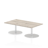 Dynamic Italia 1400 x 800mm Poseur Rectangular Table Grey Oak Top 475mm High Leg ITL0267 DD